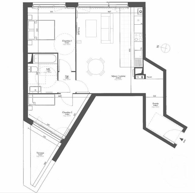 Appartement F3 &agrave; vendre - 3 pi&egrave;ces - 64,55 m2 - Epinay Sur Seine - 93 - ILE-DE-FRANCE