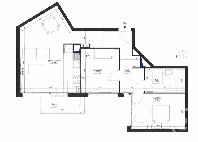 Appartement F3 &agrave; vendre - 3 pi&egrave;ces - 64,87 m2 - Epinay Sur Seine - 93 - ILE-DE-FRANCE
